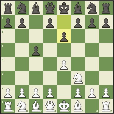 Pembukaan catur King's Pawn Opening, Sicilian Defense: French Variation