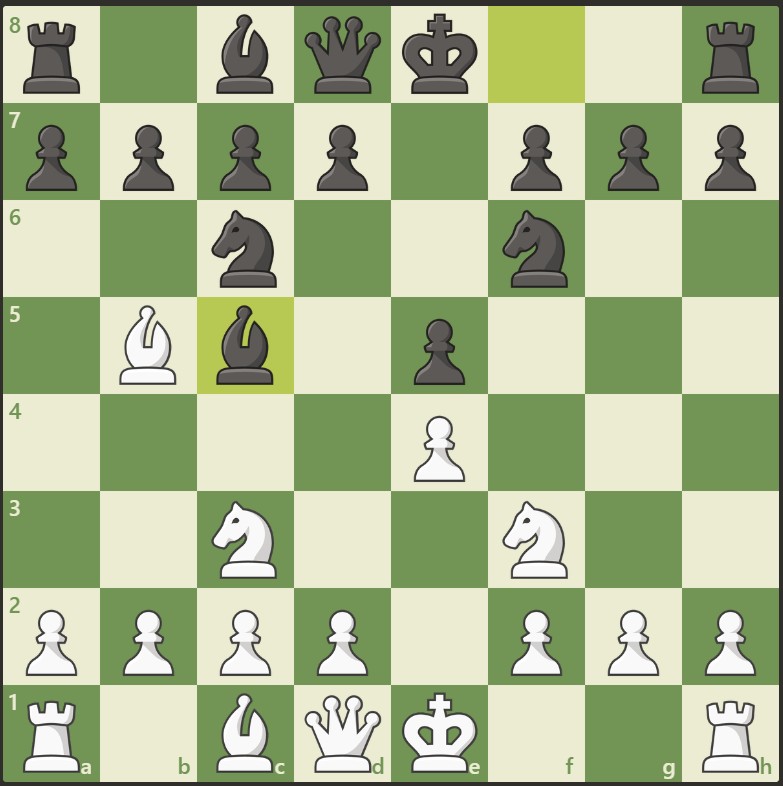 Pembukaan catur Four Knights Game: Spanish Variation Classical Variation