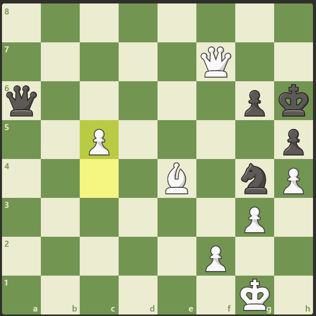 Anatoly Karpov (Hitam) menyerah (resign) melawan Garry Kasparov (Putih)