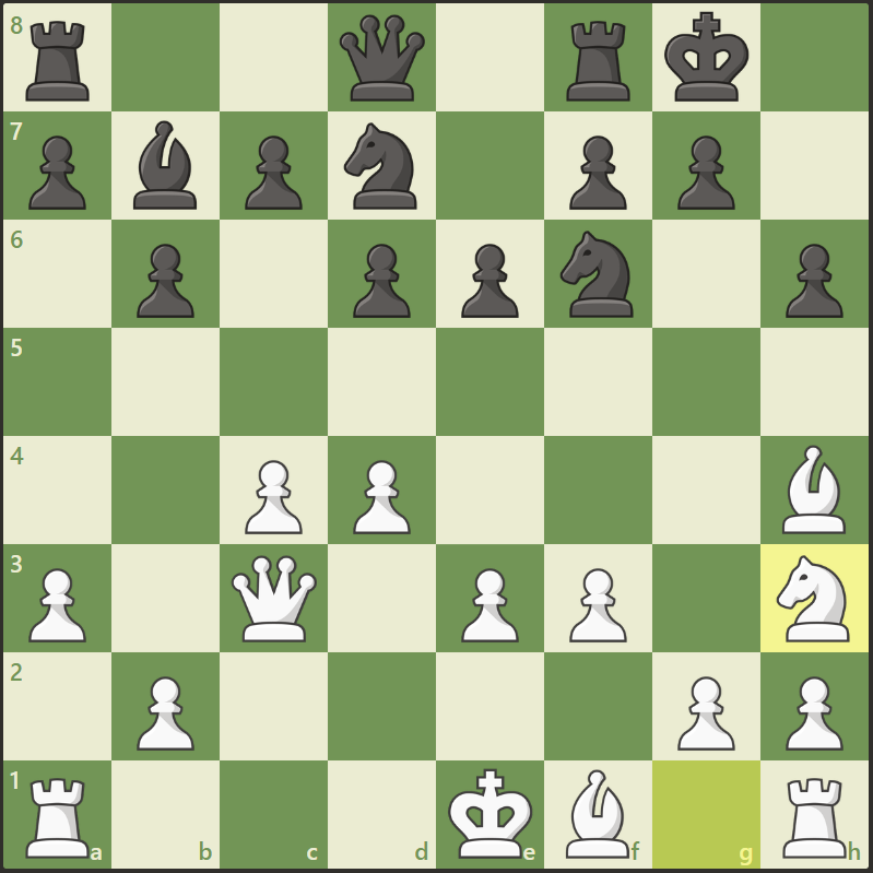 Knight on the rim is dim tidak berlaku bagi Garry Kasparov, kuda putih bergerak ke pinggir yaitu h3